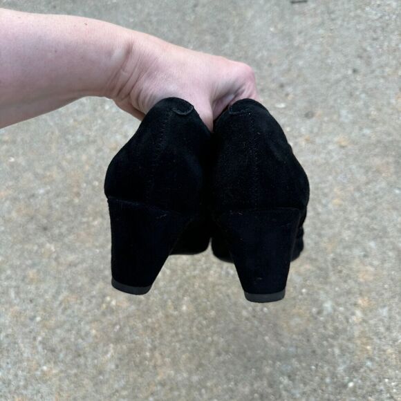 Stylish Black Wedge Ankle Boots - Picture 7 of 7